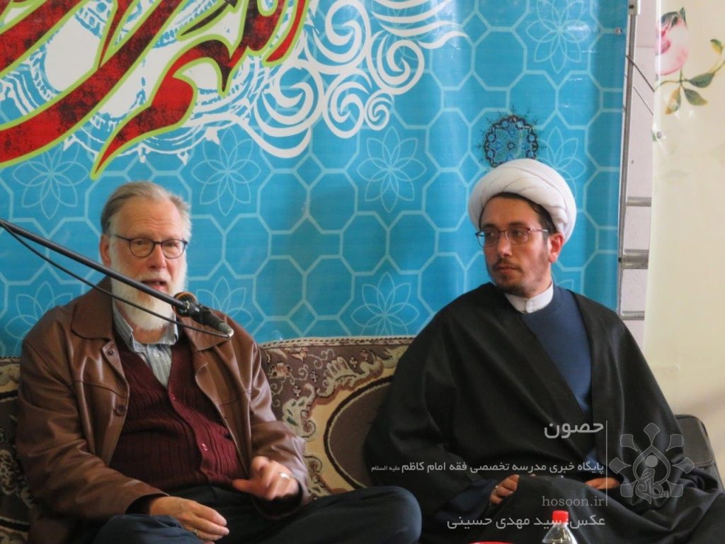 حجت الاسلام و المسلمین مهدی قنبریان دورهمی طلبگی با حضور پروفسور حاج محمد لگنهاوزن