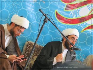 حجج اسلام و المسلمین محمد استوار میمندی و محسن انصاری در دورهمی بصیرتی