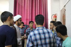 تصویر مبلغین مدرسه تخصصی فقه امام کاظم علیه السلام در مدارس شیراز