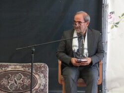 سرتیپ دوم پاسدار محمد رضا رجایی در دورهمی طلبگی سرتیپ دوم پاسدار محمد رضا رجایی در دورهمی طلبگی