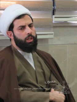 حضرت استاد محمد رضا فاتح در نشست صمیمی طلاب خارج با مدیر مدرسه حضرت استاد محمد رضا فاتح در نشست صمیمی طلاب خارج با مدیر مدرسه