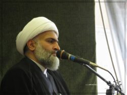 حجت الاسلام و المسلمین صلح میرزایی در مراسم بزرگداشت سید حسن نصرالله حجت الاسلام و المسلمین صلح میرزایی در مراسم بزرگداشت سید حسن نصرالله